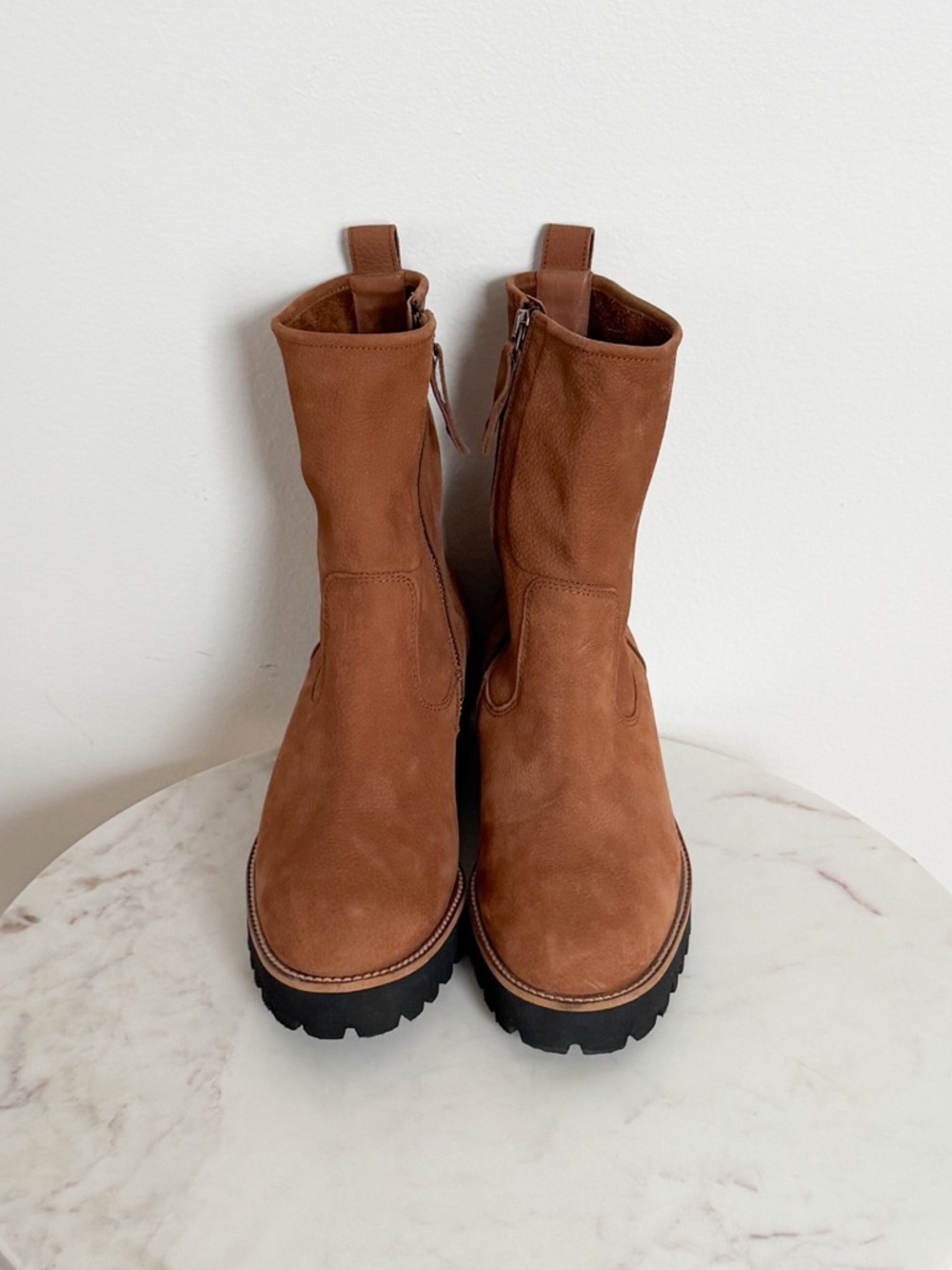NEW Paul Green Newbury Ankle Boot Brown Leather Platform Wedge Size 8 US 5.5 UK - Picture 4 of 8